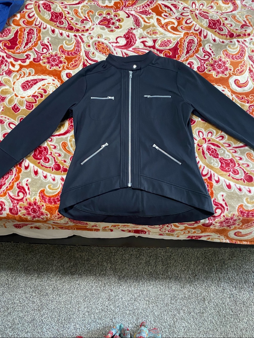 Jofit Black Zip-Front Performance Jacket